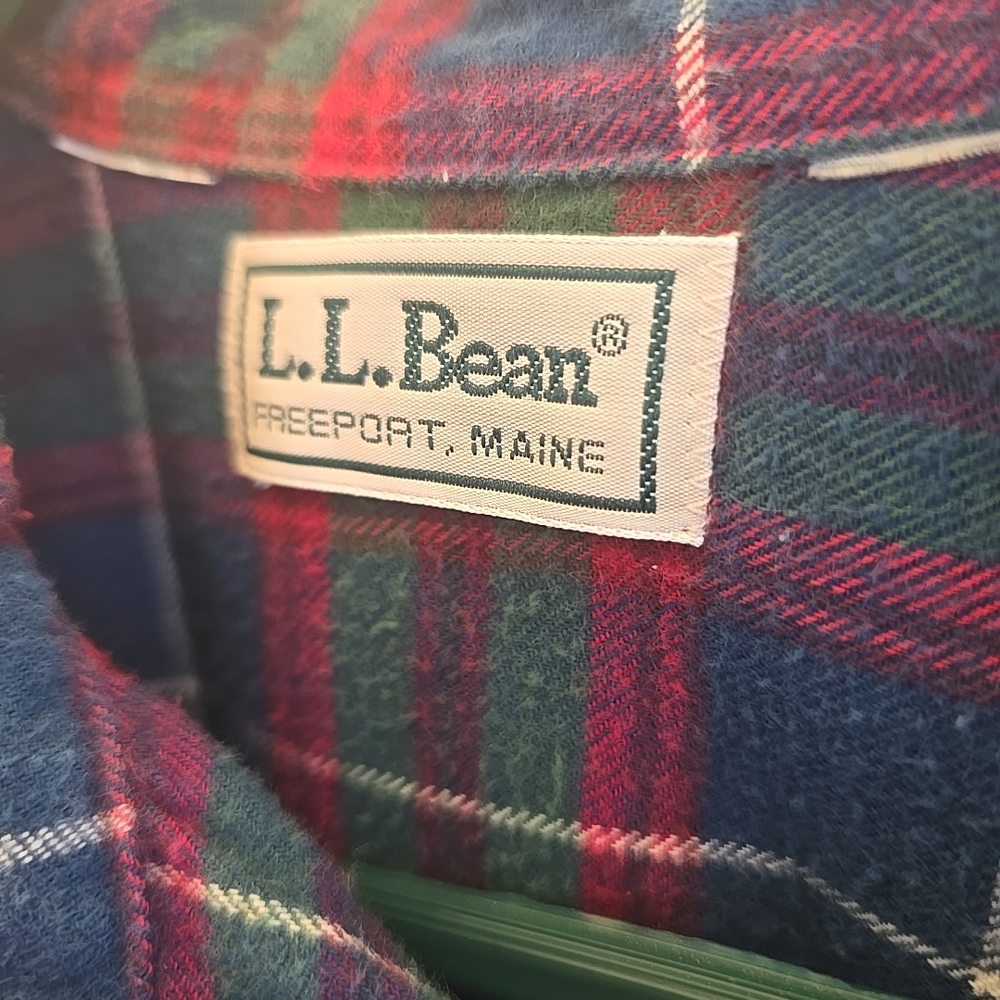 L.L. Bean Multicolor Plaid Shirt